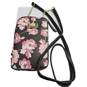 Juicy Couture Floral Cellie Crossbody Bag Purse. Man Made Material. Authentic.